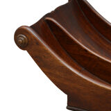 George III mahogany cheese coaster