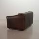 De Sede DS47 Extendable Brown Sadle Leather Loveseat Sofa. Switzerland, 70s