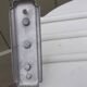 Art Deco wall-mounted towel rack