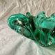 Vintage green glass pocket tray
