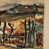 Impressionist watercolor and fauvism - signed Joël Giraud - perfect condition + 4 CDs