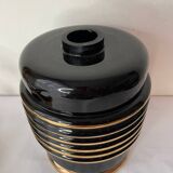 Art deco vase and candle holder set