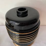 Art Deco vase and candle holder set