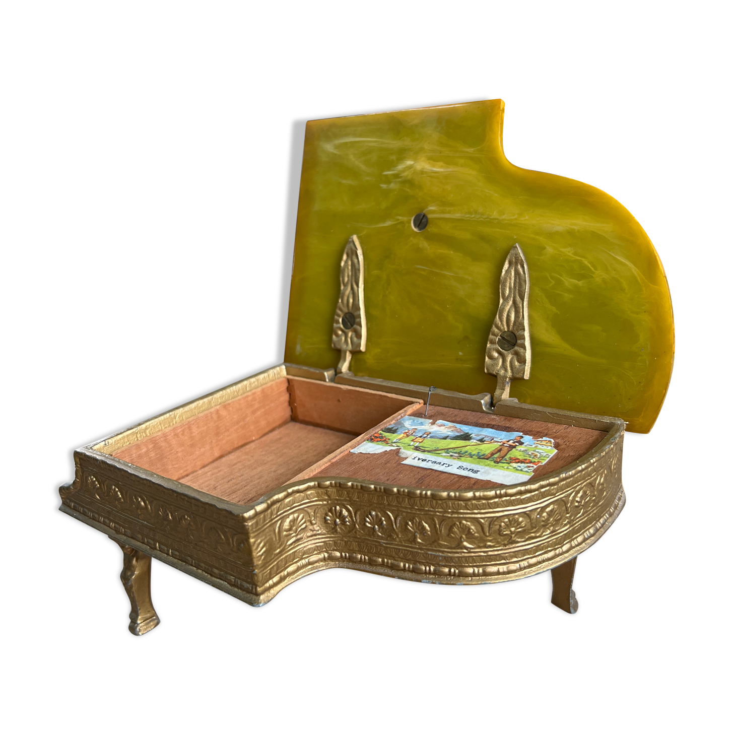 Piano music box vintage des années 50