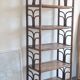 Vintage rattan library from the 70s