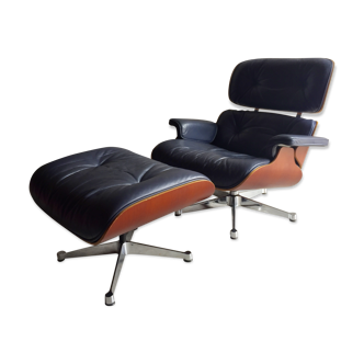 Fauteuil 'lounge chair' 670 et ottoman 671 Eames de Vitra (1956)