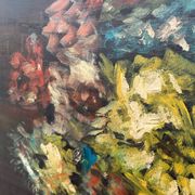 Oil on canvas, still life, framed, large format, Gaultier M