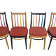 Dining Table and 4 chairs, 1970s, Set of 5
