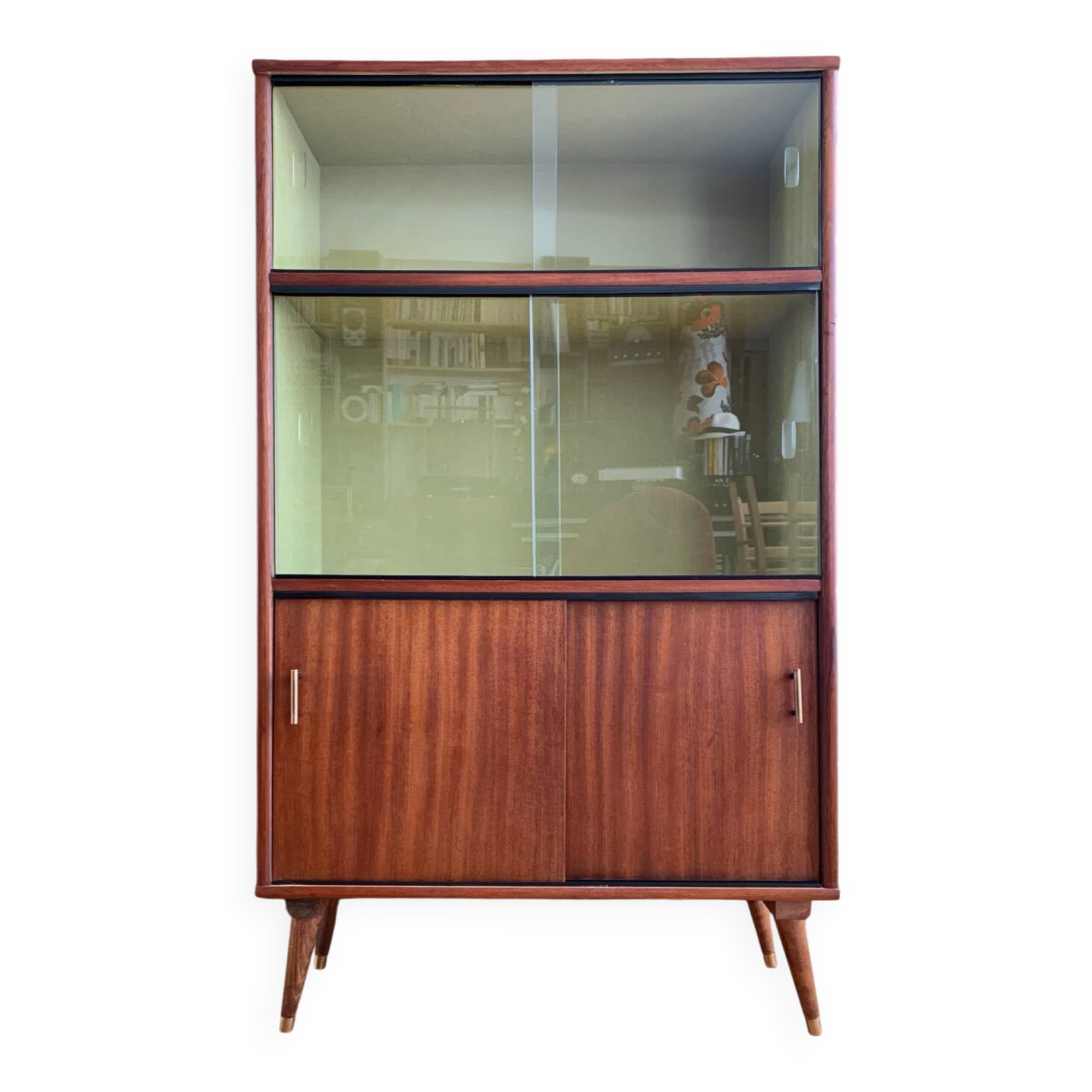 Vintage display cabinet bookcase