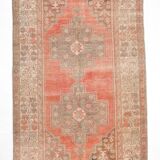 4x8 Red Brown Oriental Persian Area Rug, 135x246Cm