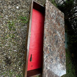 Transitional Louis XV - Louis XVI commode from the 19th century.