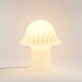 Large Mid Century Space Age Glass Mushroom Table Lamp from Peill & Putzler, Germany, 1970s