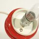Vintage lamp in red & opaline ceramic, Germany 1960s