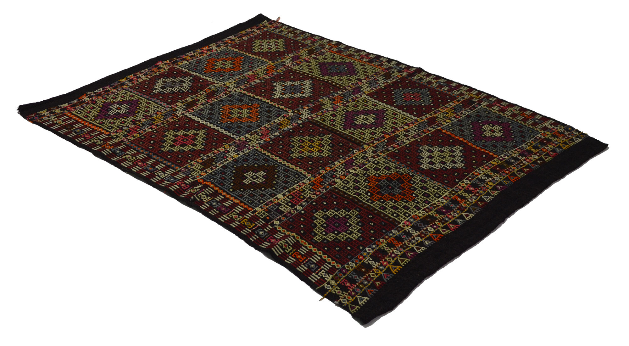 Anatolian handmade kilim rug 216 cm x 156 cm