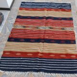 Multicolored Berber kilim carpets