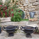 Pair of cast iron medicis