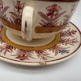 Chocolate cup, Sarreguemines, Derby model, ironstone