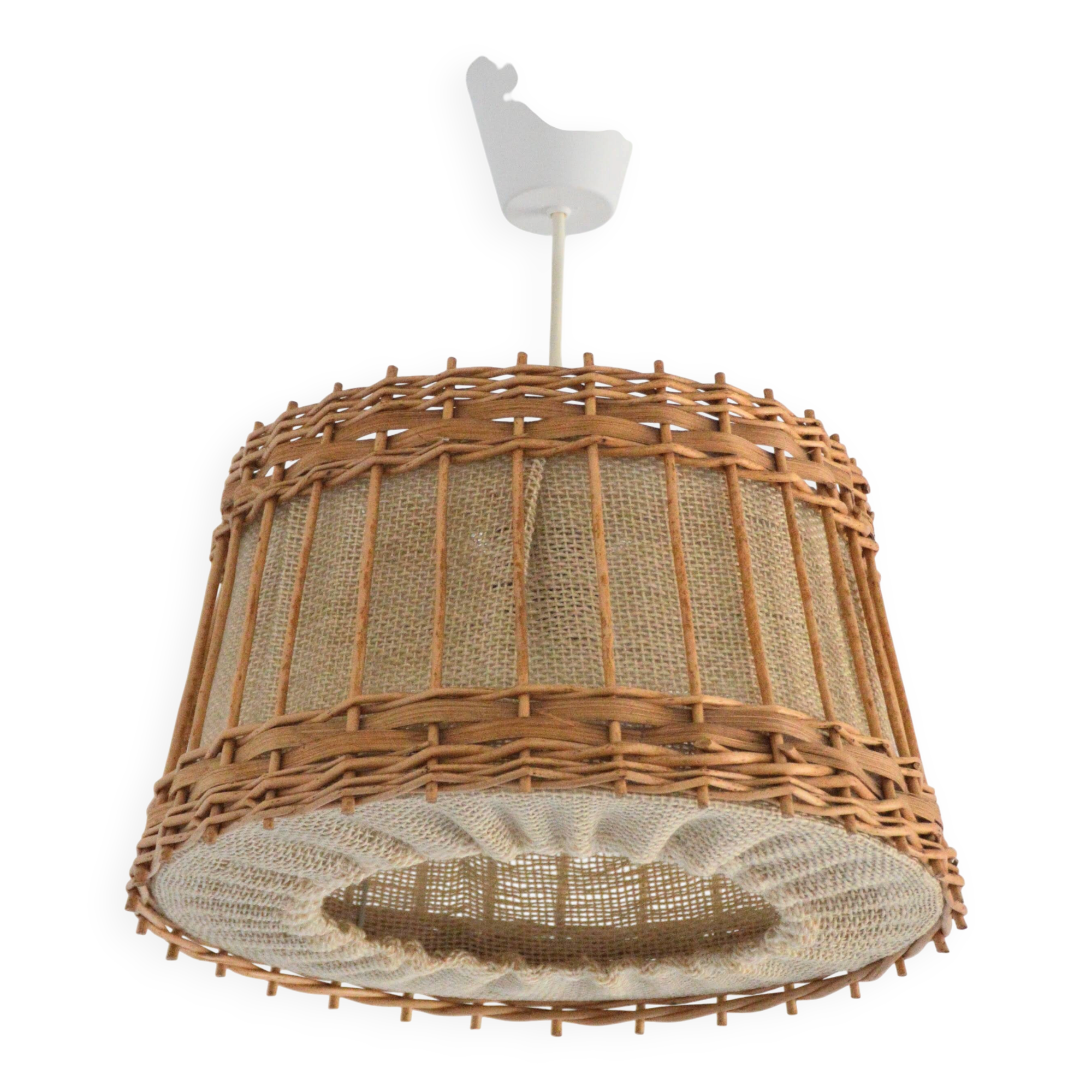 Jute and rattan suspension from the 1970s.
