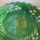 Cup on pedestal / Openwork compote in emerald green ceramic – Vi