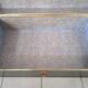 Travel trunk original lacquered wood and metal