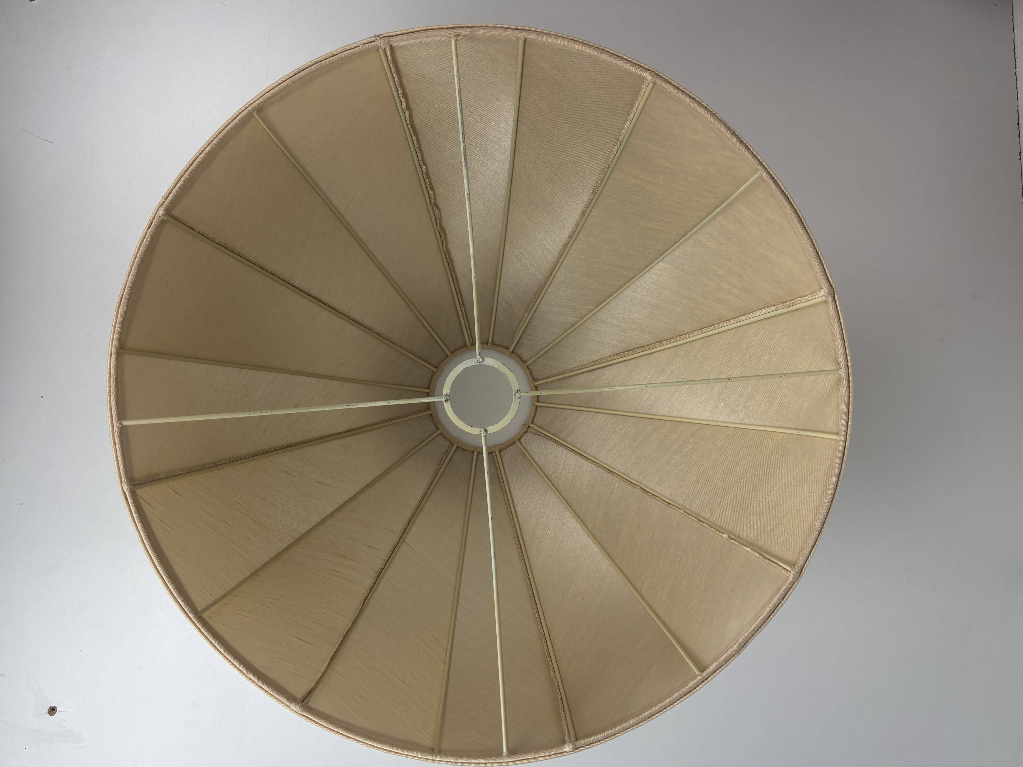 Midcentury organic sculptural architectural mushroom table lamp by Temde