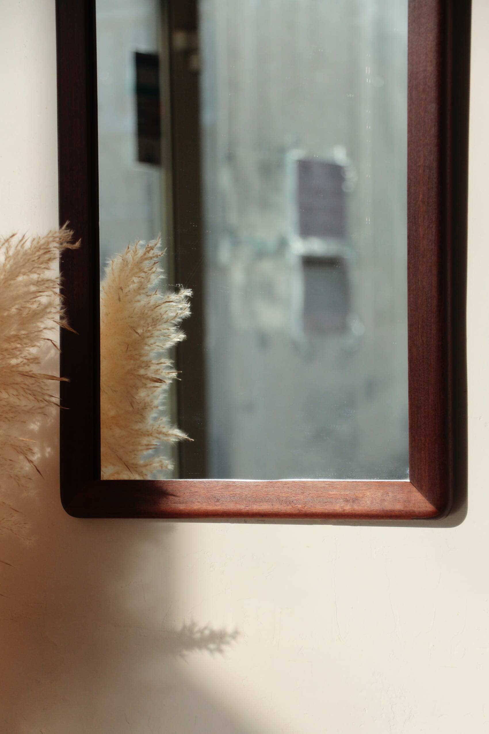 Miroir Rectangulaire en teck - Vintage - 04.01.24.02