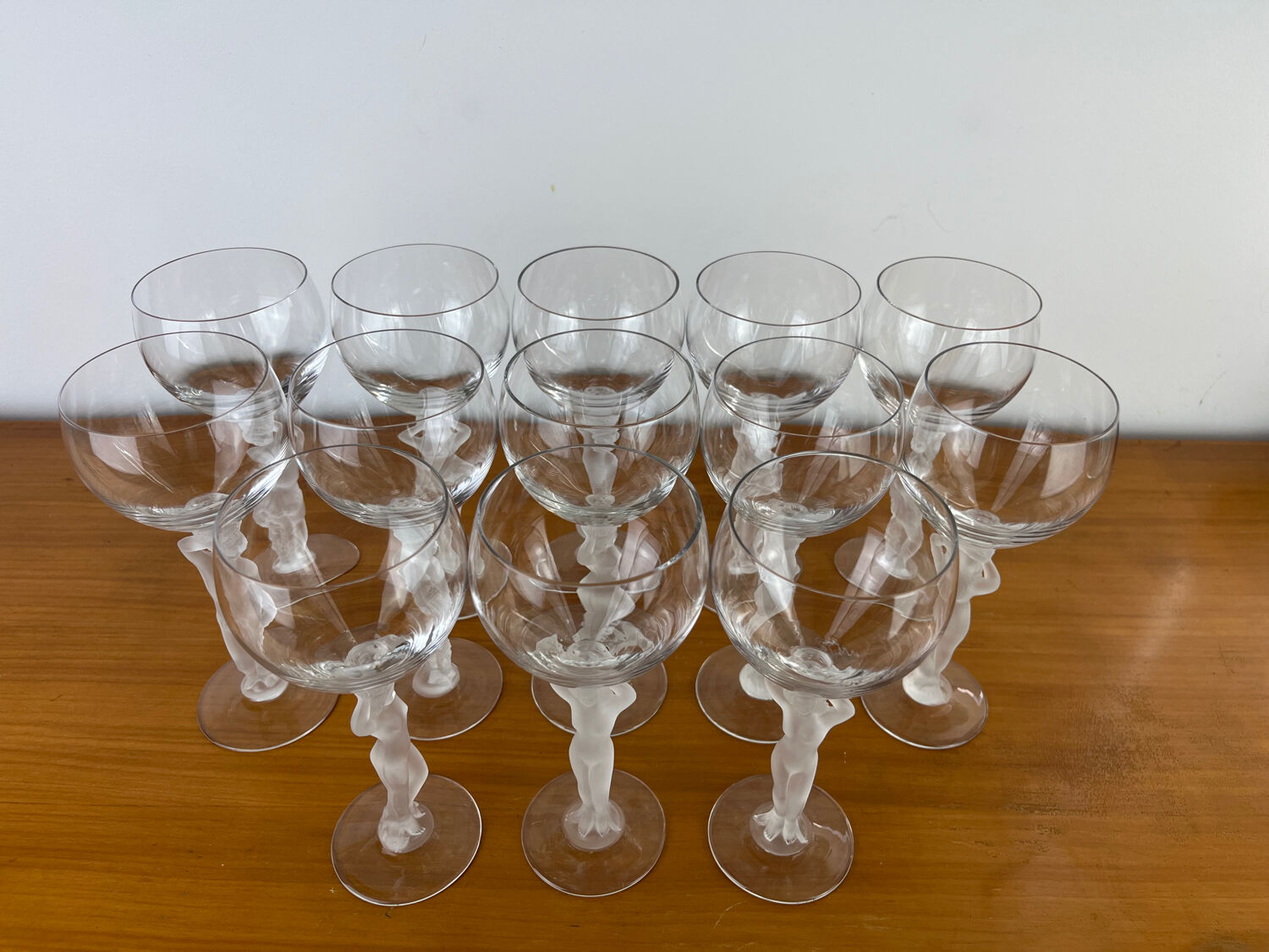 Bayel Venus and Bacchus 13 crystal wine glasses