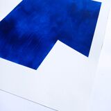 Minimalist blue paint