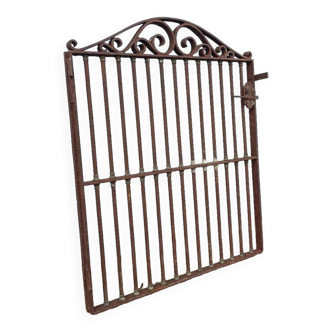 Grille porte fer forgé