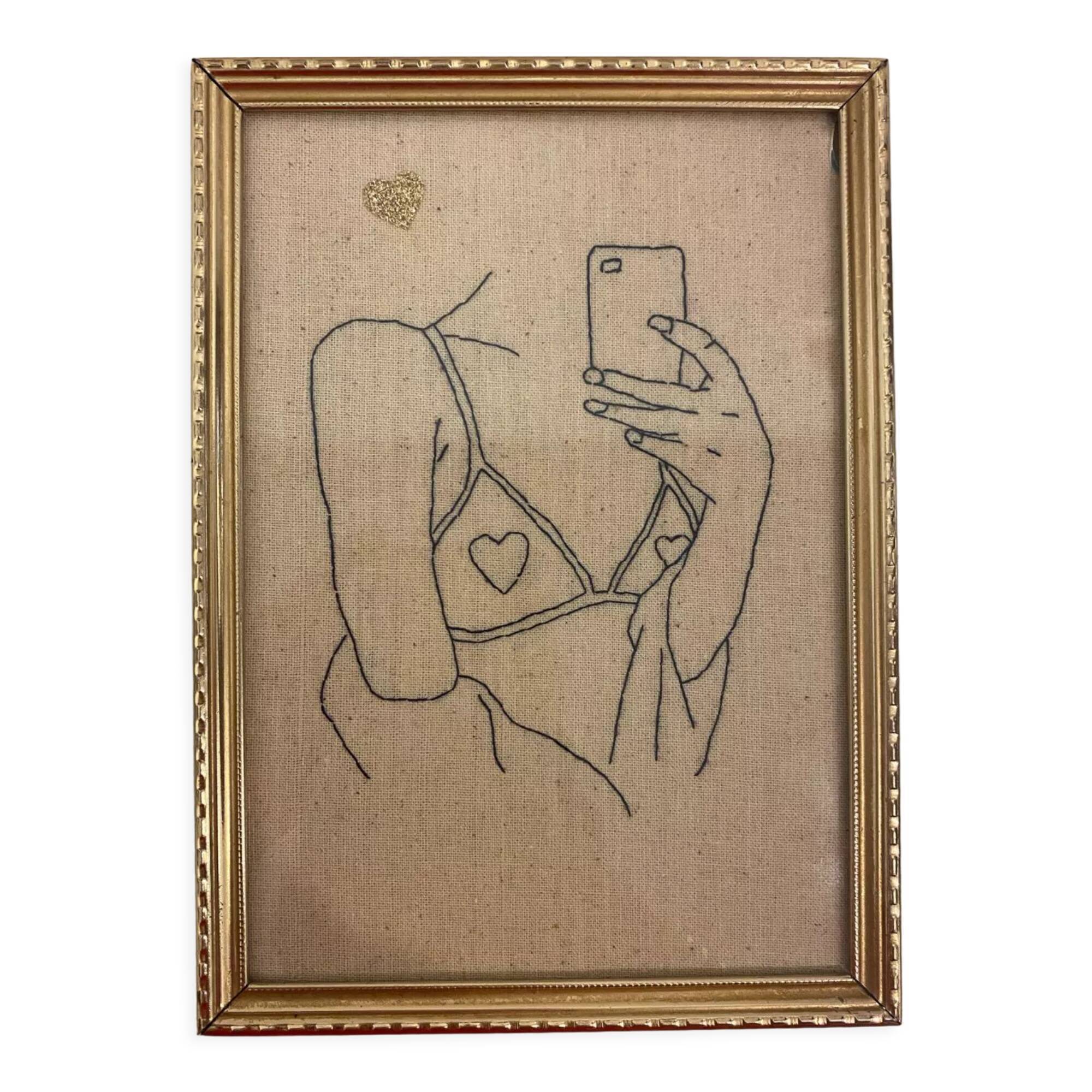 Framed embroidery