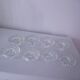 Lot de 4 bougeoirs ronds en verre ciselé Luminarc