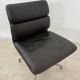 Lot of 2 leather soft pad armchairs chairs EA205 design Charles Eames Herman Miller edition vintage 60s