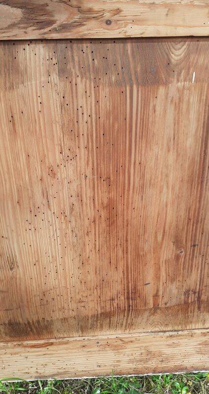 Small cupboard door 61.5x63.5cm old hardware