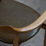 Chaise Arne Wahl Iversen ST-750 en orme, années 1960, Danemark