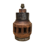 Vintage cart hub lamp foot