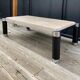 Table basse marbre perlato Roche Bobois vintage 1970