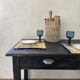 Black table with 2 drawers