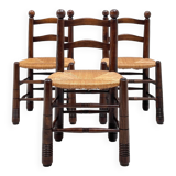 Chair in beech and straw