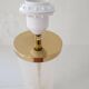 Mid-century glass and brass table lamp Bergbom B-019 Sweden 1960s