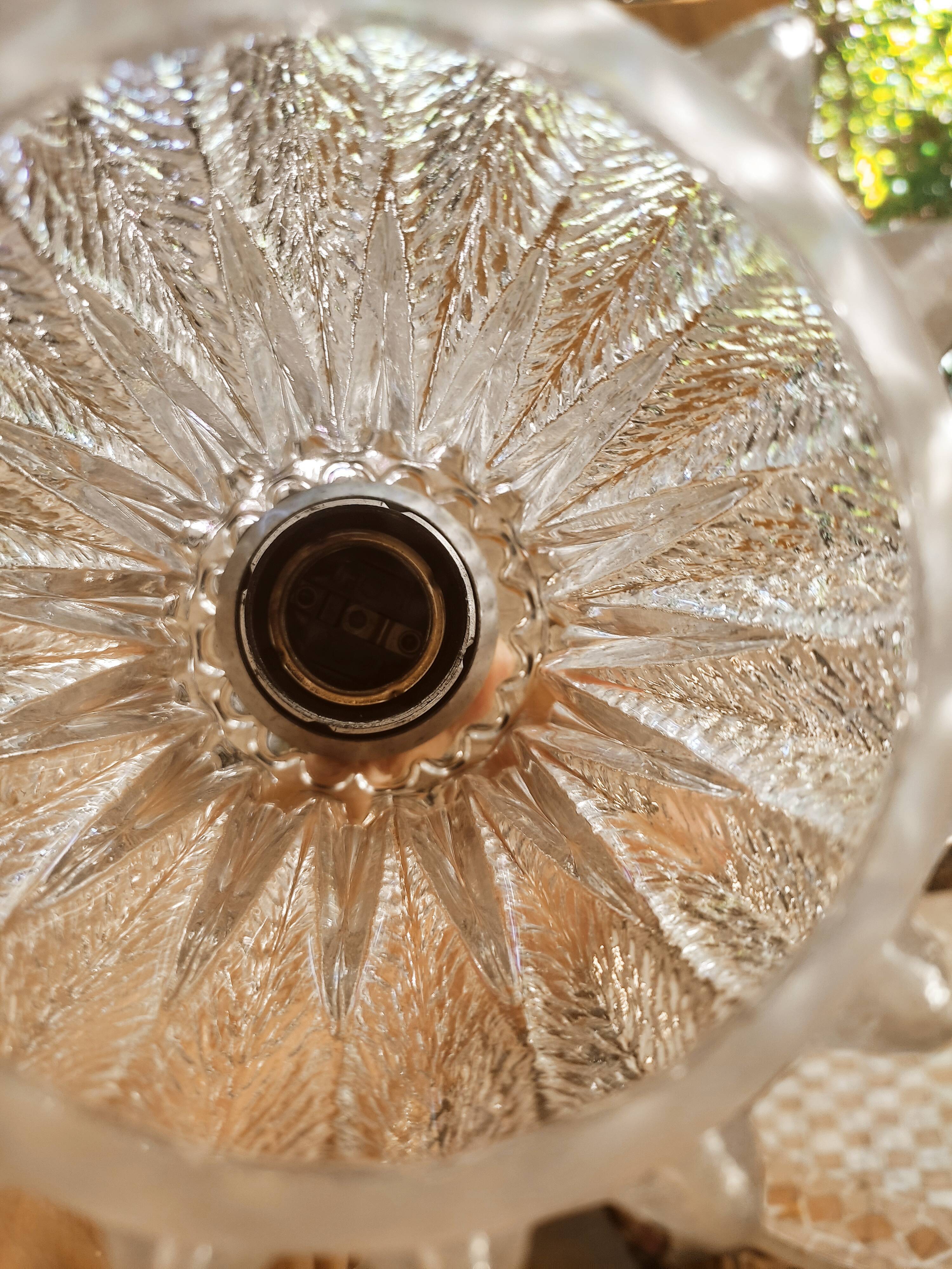 Three-light waterfall chandelier