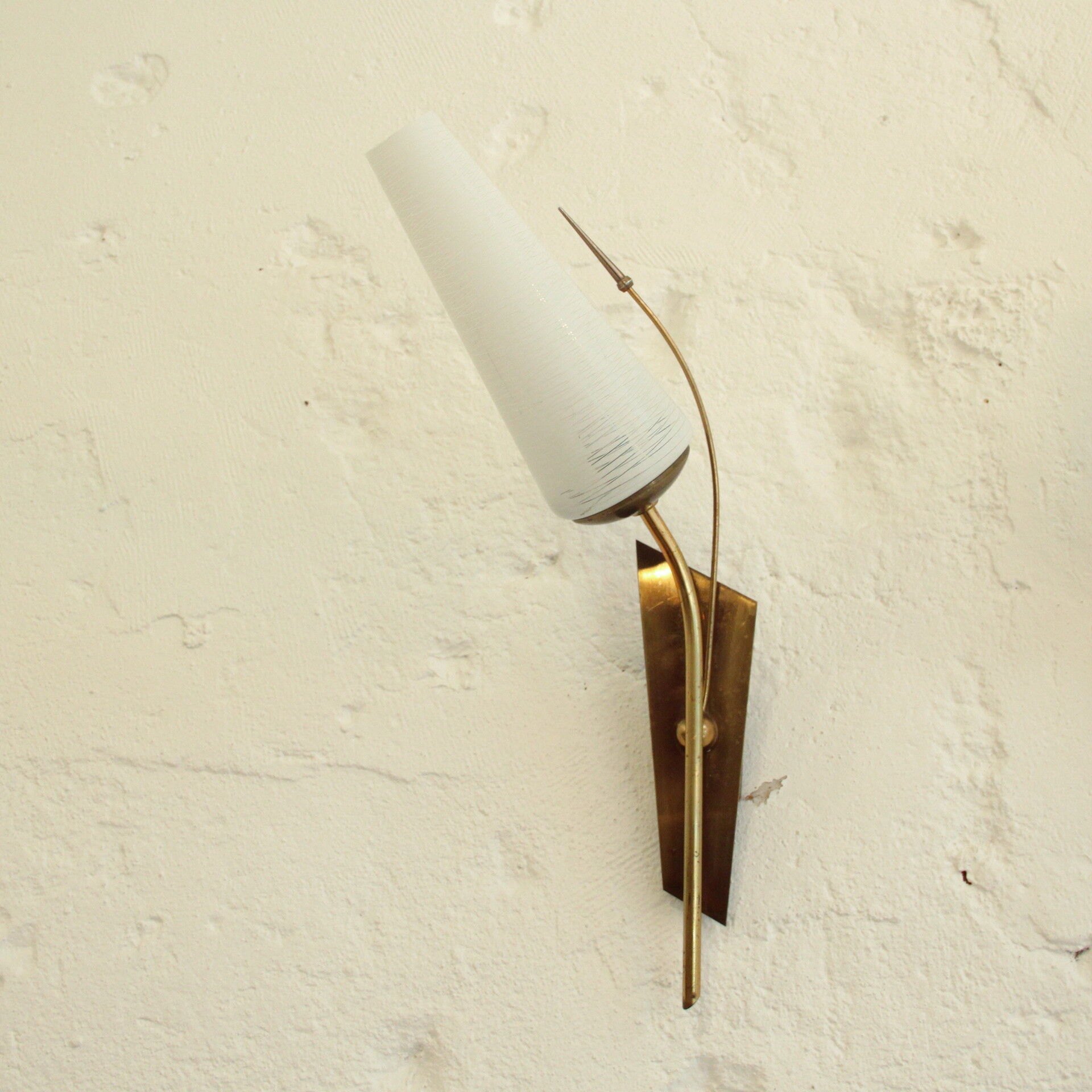Pair of vintage tulip wall lamps 1950