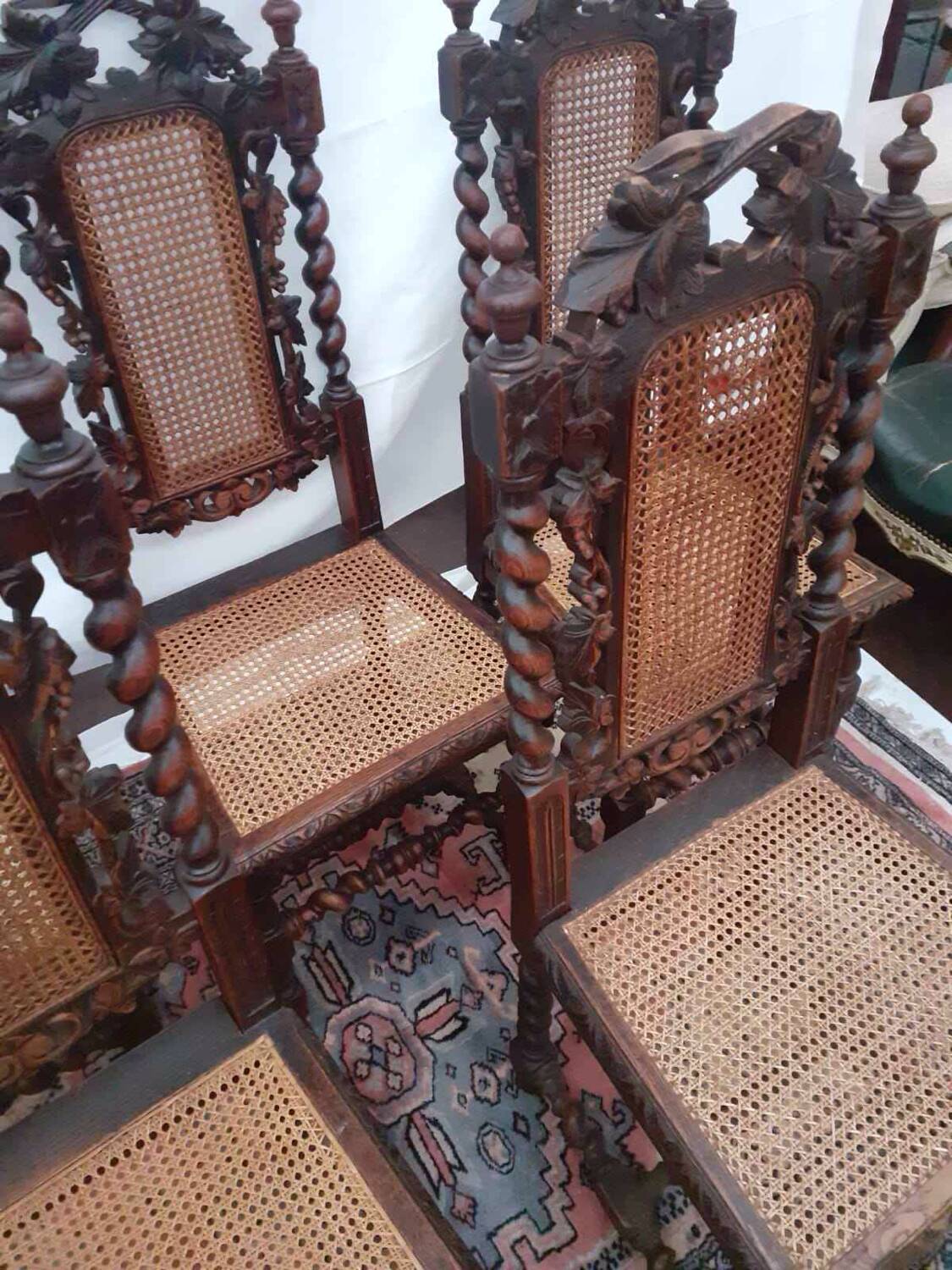 5 Louis XIII style chairs