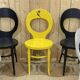 Série de 6 chaises Baumann modèle Mouette des années 70