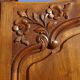 solid walnut wardrobe in Louis XV style