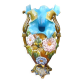 Barbotine vase late 19th century 💐