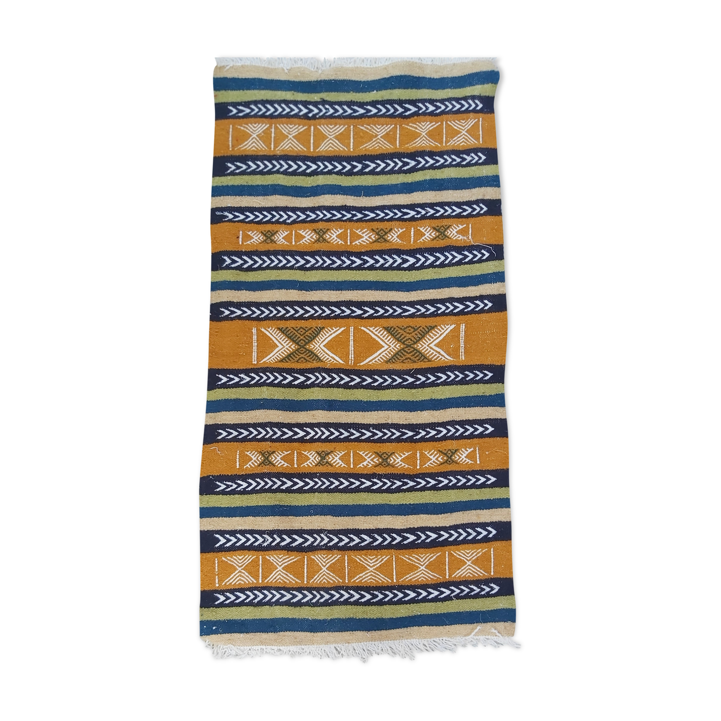 Traditional Berber Kilim handmade in pure wool 55x105cm