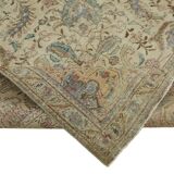 1980s 289 cm x 380 cm beige wool carpet