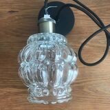 Pendant Light With Vintage Glass Globe Electrical System New