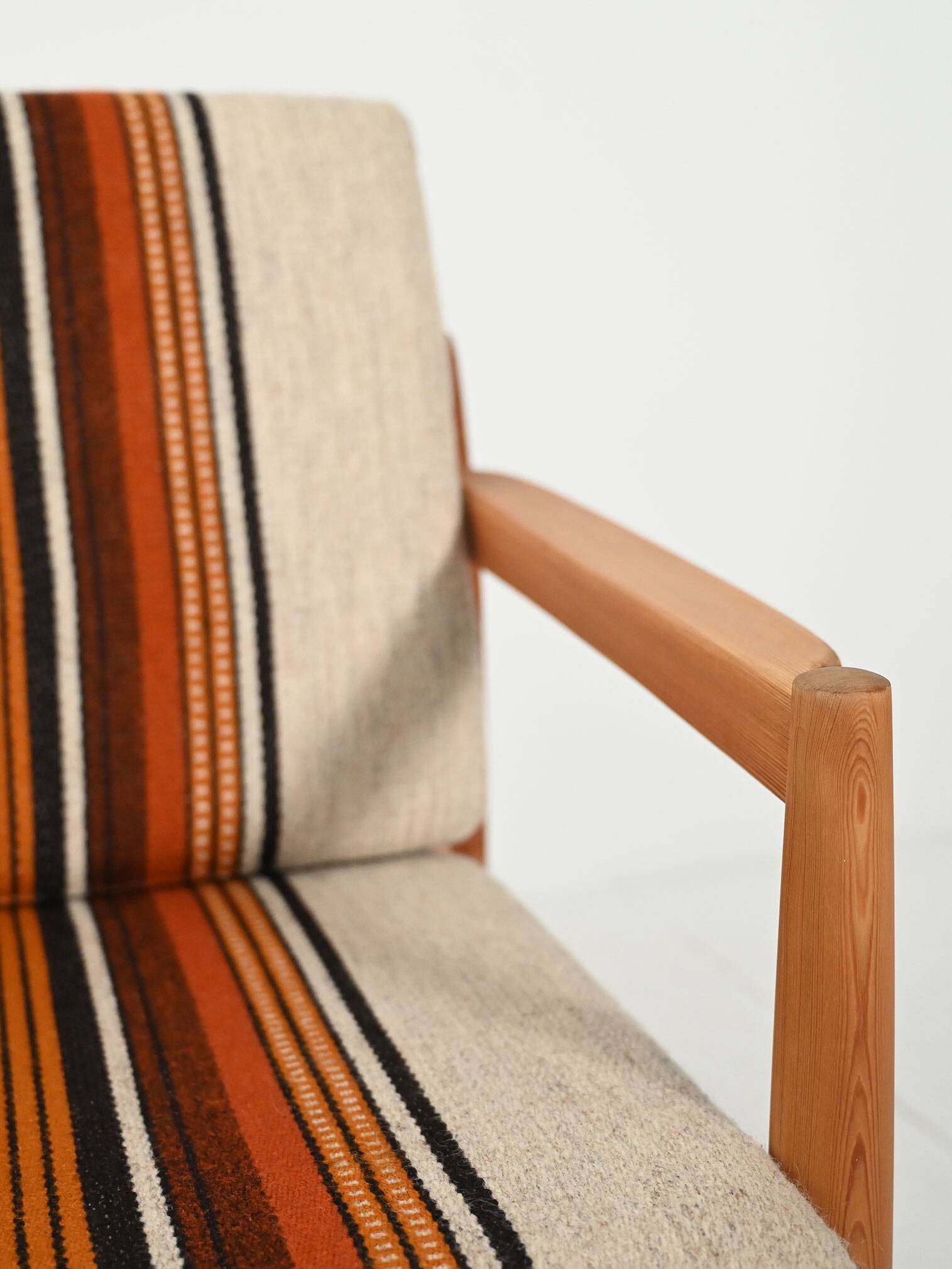 Norwegian pine armchair by Harry Moen