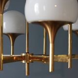 Vintage designer pendant light Gaetano Sciolari 1970